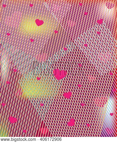Postcard Of Hearts For St Valentine Day