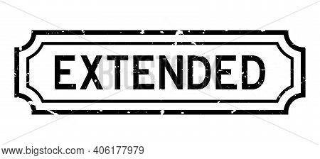 Grunge Black Extended Word Rubber Seal Stamp On White Background