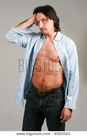Stallone con camicia