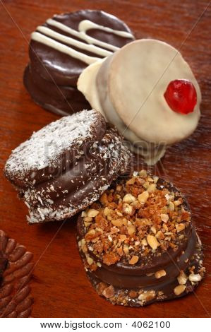 Dolce al cioccolato caramelle