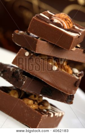 Delizioso mucchio di cioccolato