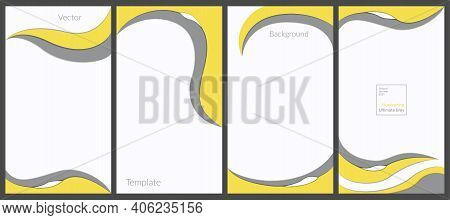 A Set Of Vector Templates For Creating Web Banners, Stories In Colors Of The Year 2021. Minimalistic
