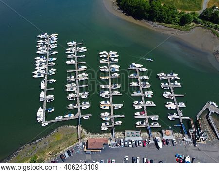 Danvers Liberty Marina Aerial View At 130 Water Street At Crane River And Waters River In City Of Da