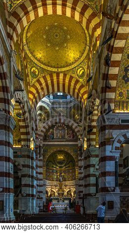 Marseille, France, Oct 2020, in the heart of Notre-Dame de la Garde, or \