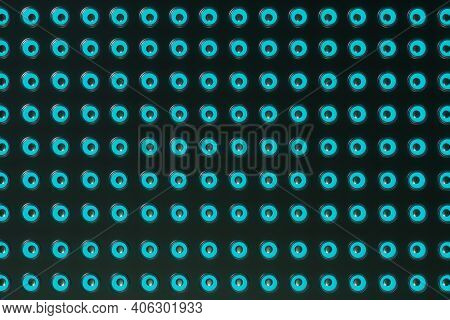 Abstract Wall Of Neon Glowing Concert Sound Speaker Guitar Amps 3d Rendering