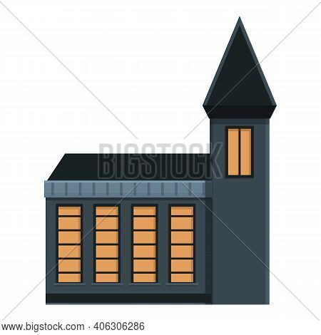 Dear Creepy House Icon. Cartoon Of Dear Creepy House Vector Icon For Web Design Isolated On White Ba