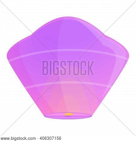 Candle Floating Lantern Icon. Cartoon Of Candle Floating Lantern Vector Icon For Web Design Isolated
