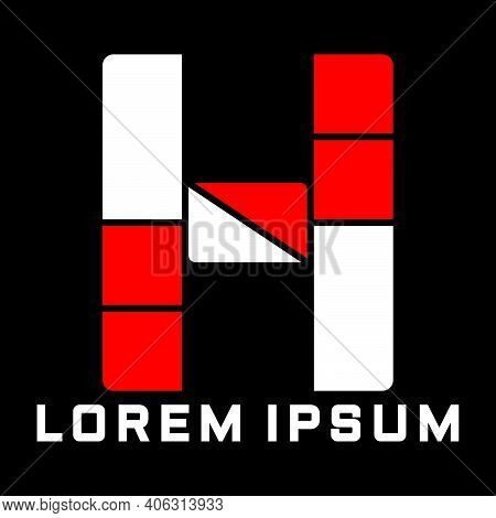 Creative, Simple And Elegant Initial Letter H Logo Template In Flat Design Monogram Illustration