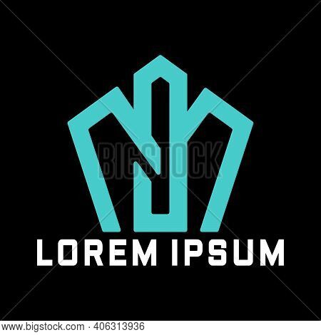 Creative, Simple And Elegant Initial Letter Mo Logo Template In Flat Design Monogram Illustration