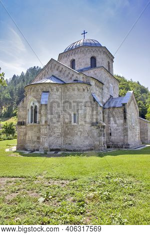 Old Medieval Monastery Gradac In Serbia, Xiii Century