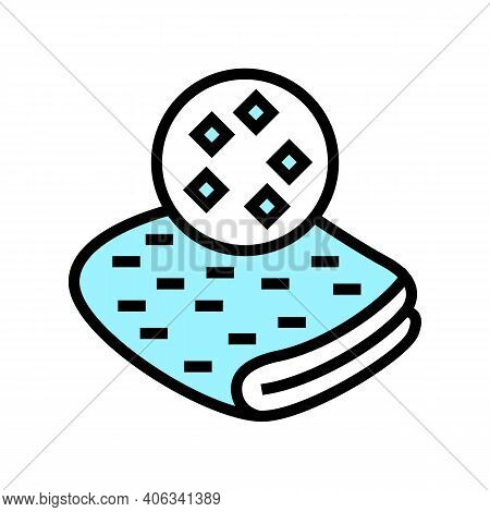 Satin Fabric Color Icon Vector. Satin Fabric Sign. Isolated Symbol Illustration