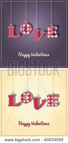 Valentinstag Karte Liebe hÃ¤ngen
