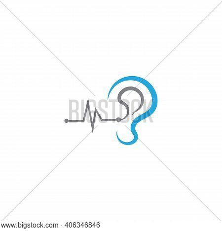 Ear Hearing Logo Icon Vector