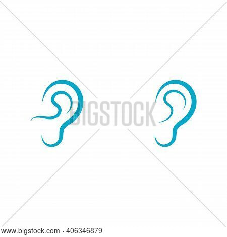 Ear Hearing Logo Icon Vector