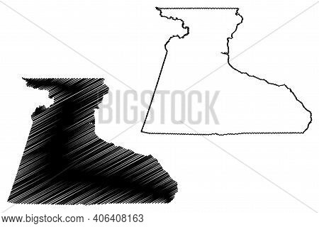 Hertford County, North Carolina State (u.s. County, United States Of America, Usa, U.s., Us) Map Vec