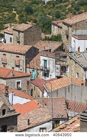 Valsinni panoramisch uitzicht. Basilicata. Italië.