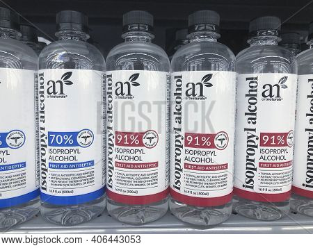 Indianapolis - Circa February 2021: Artnaturals Isopropyl Alcohol. Isopropyl Alcohol Can Be Used To 
