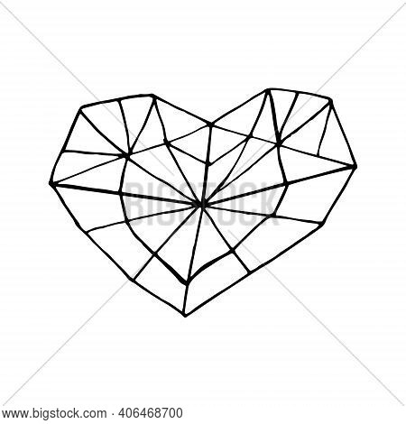 Heart Crystal Icon Vector Photo Free Trial Bigstock