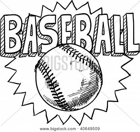 Baseballové skica