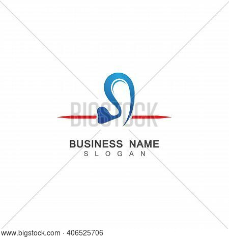 Ear Hearing Logo Template Vector Icon