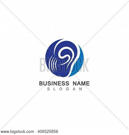 Ear Hearing Logo Template Vector Icon