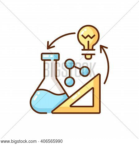 Creativity In Stem Rgb Color Icon. Creative Thinking Idea. Creativity Development. Professional Info