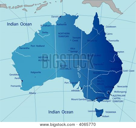 Mapa Australii