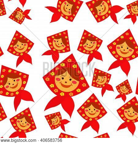 Shrovetide Or Maslenitsa. Russian Inscription Maslenitsa Wide Wide Maslenitsa Seamless Pattern. Grea