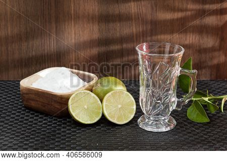 Baking Soda - Sodium Bicarbonate, Hot Water And Lemon.