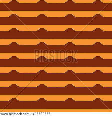 Seamless Pattern Of Brown And Yellow Lines