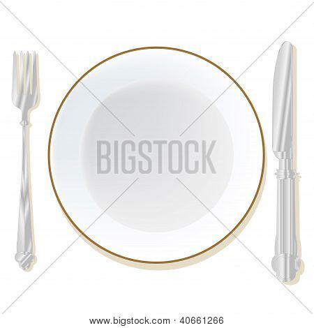 Utensil placement vector