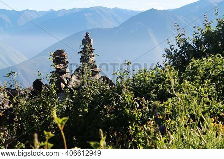 Mother Nature Gives Us This Beautiful View With The Mountains In The Background.