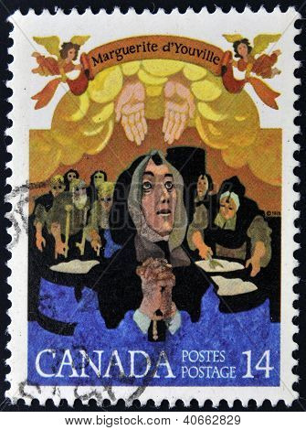 Kanada ca. 1978: Briefmarke gedruckt Kanada zeigt nur Youville ca. 1978