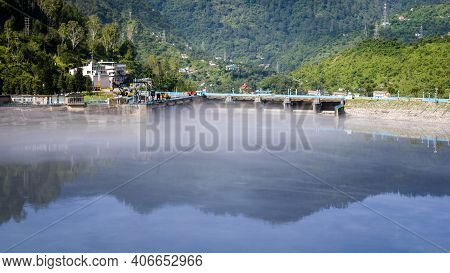 A View Of Pandoh Dam On The Beas River In Mandi District