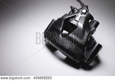 Remanufactured Disc Brake Caliper Painted Dark Gray. Brake System Restoration