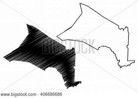 Jones County, North Carolina State (u.s. County, United States Of America, Usa, U.s., Us) Map Vector