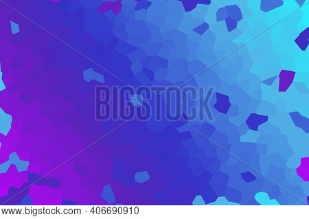 Violet Blue Low Poly Crystal Background. Polygon Design Pattern. Illustration, Low Polygon Backgroun