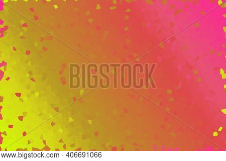 Yellow Red Low Poly Crystal Background. Polygon Design Pattern. Illustration, Low Polygon Background