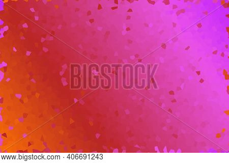Red Pink Low Poly Crystal Background. Polygon Design Pattern. Illustration, Low Polygon Background.
