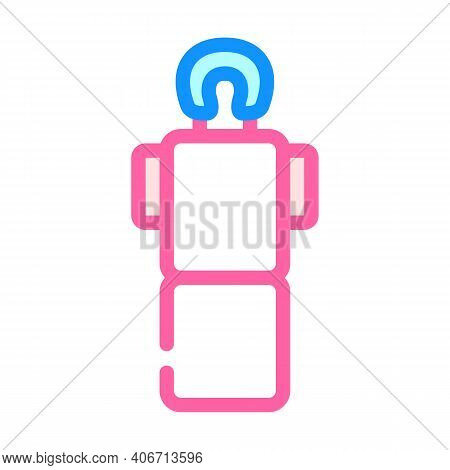 Massage Table Color Icon Vector Illustration Flat