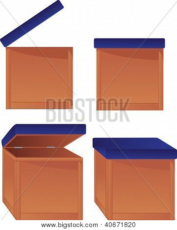 třešňový květ pouffe s otevřenou židle dole