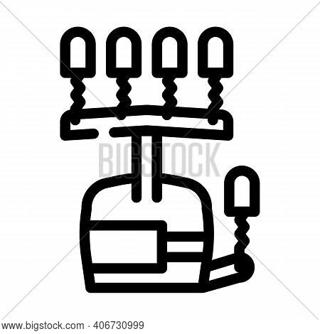 Exercise Equipment For Hand Rehabilitation And Physiotherapy Line Icon Vector Illustration