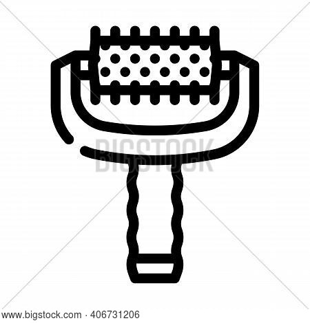 Massager Tool Line Icon Vector Illustration Flat
