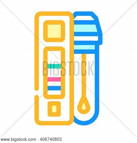 Test For Influenza A And B Viruses Color Icon Vector Illustration
