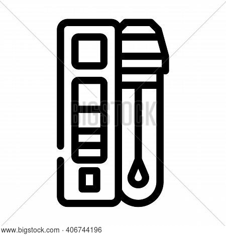 Test For Influenza A And B Viruses Line Icon Vector Illustration