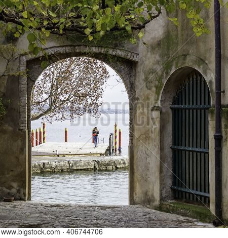 Punta San Vigilio Forms A Peninsula That Closes The Gulf Of Garda To The Northwest. In This Small Pr