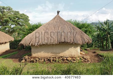 Villaggio tradizionale vicino Monti Rwenzori