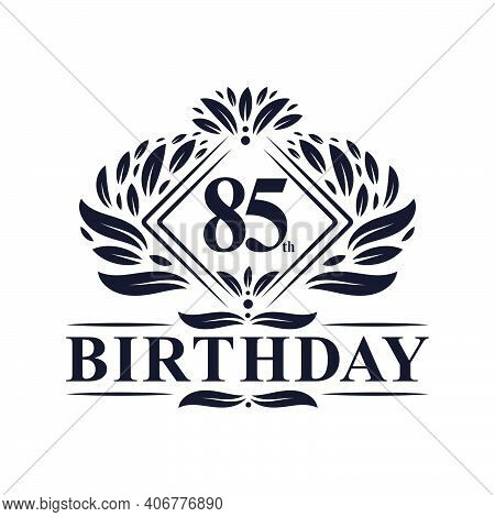 85 Years Birthday Logo, Luxury 85th Birthday Celebration.