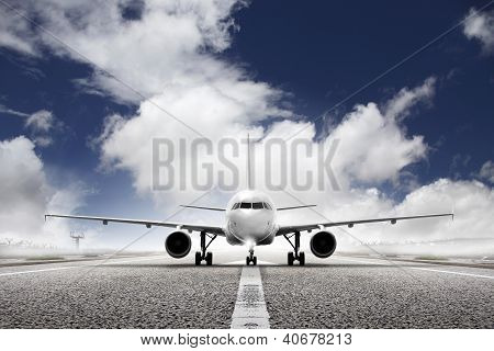 takeoff fly i lufthavnen