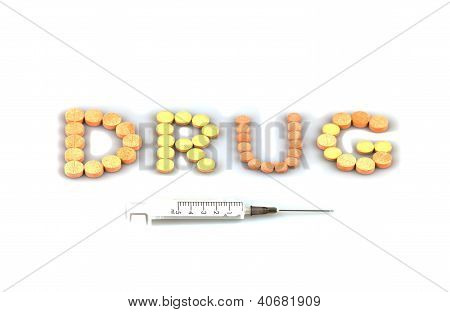 Siringa e compresse, farmaci